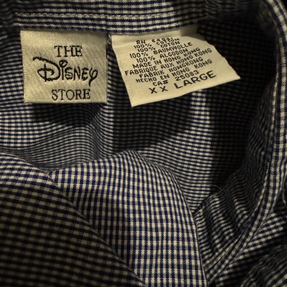Vintage 90’s Disney Store Embroidered Button Up - Picture 2 of 2